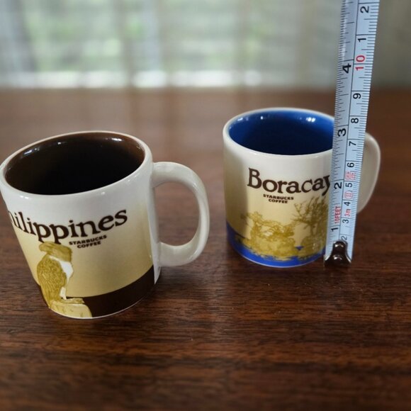 Starbucks Boracay and Philippines Demitasse Mini Mugs 3 oz. signed - Picture 9 of 13